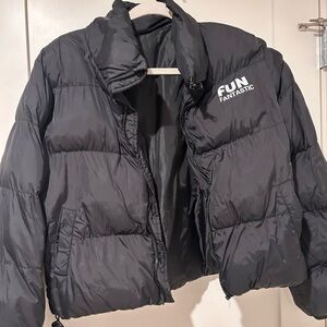 FUN FANTASTIC Black Puffer Jacket